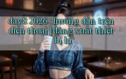 day8 2026 hướng dẫn trên điện thoại đăng xuất thiết bị lạ