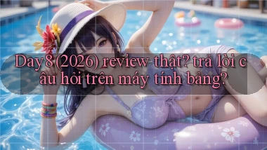 Day8 (2026) review thật trả lời câu hỏi trên máy tính bảng