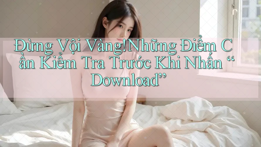 Đừng Vội Vàng! Những Điểm Cần Kiểm Tra Trước Khi Nhấn “Download”