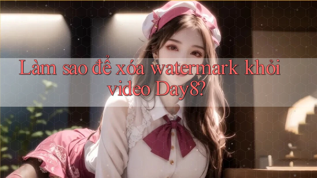 Làm sao để xóa watermark khỏi video Day8?