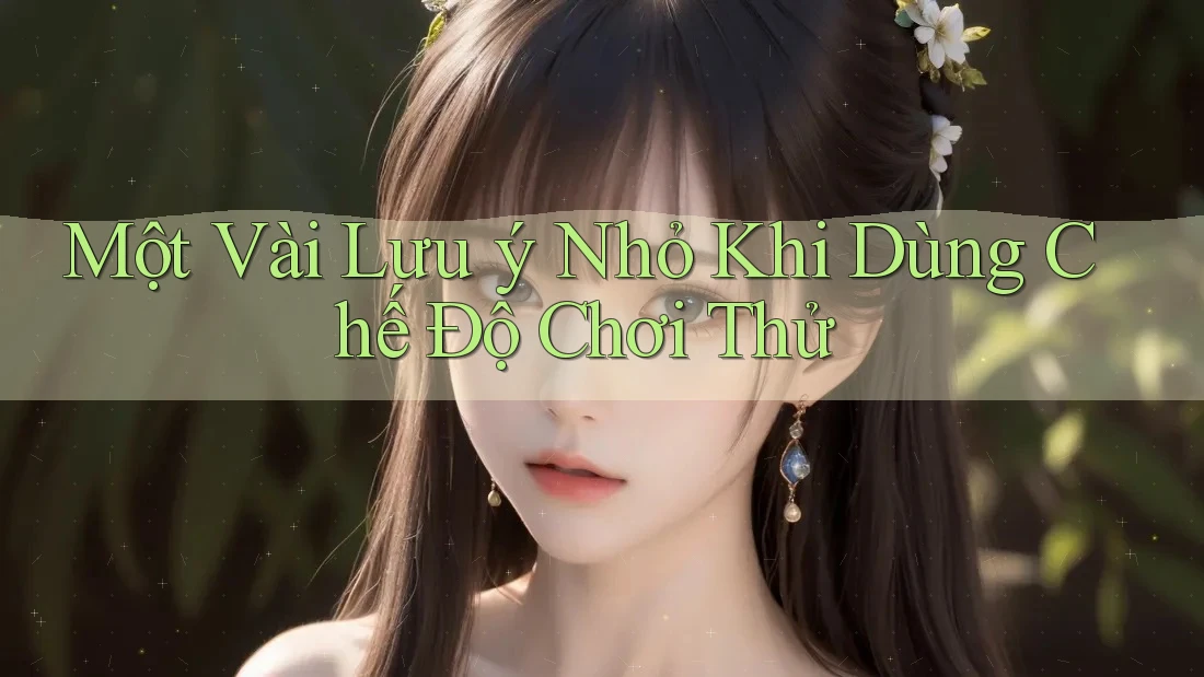 Một Vài Lưu ý Nhỏ Khi Dùng Chế Độ Chơi Thử